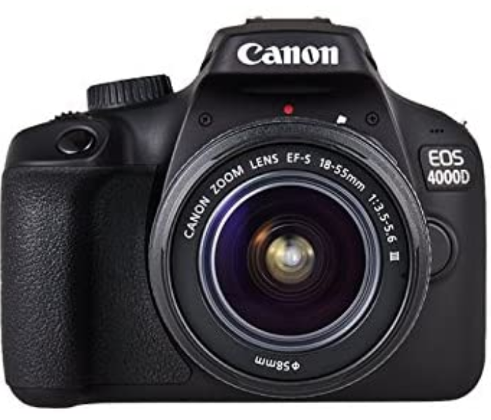 Canon EOS 4000D Kit with EF-S 18-55 DC III - Black - Zoom Image 1