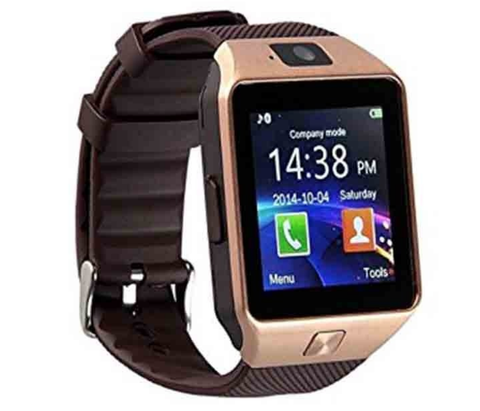 Smart Berry-W007 SIM Card Supported Smart Watch with Bluetooth - Gold - Zoom Image