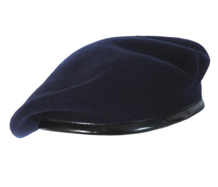 MICAM WABC01 Medium Wool Army Beret Cap - Dark Blue - Zoom Image