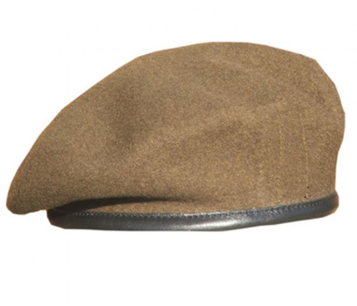 MICAM WABC01 Medium Wool Army Beret Cap - Brown - Zoom Image