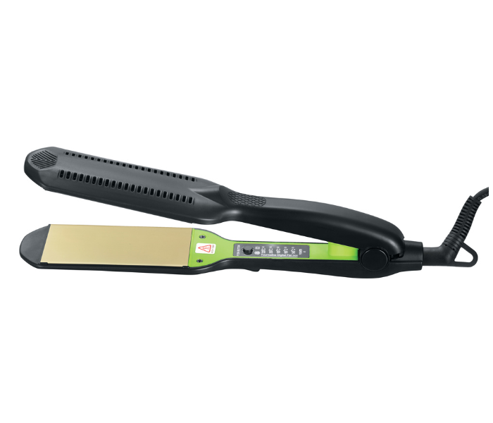 Rebune RE-2037 Beyond Imagination Professional Hair Straightener - Black and Green - Zoom Image 1