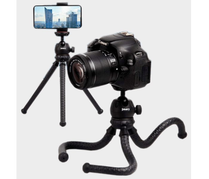 MT-25 Table Top Mini Portable Flexible Tripod Stand - Black - Zoom Image