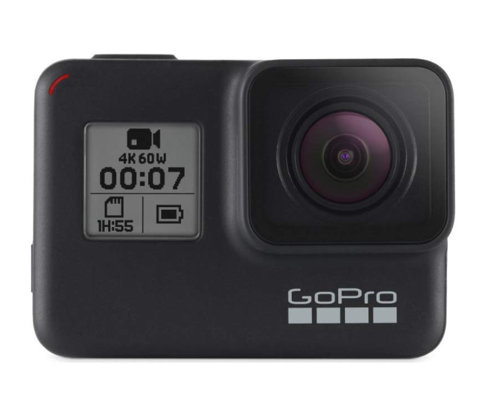 GoPro Hero7 Waterproof Action Camera with Touch Screen 4K Ultra HD Video 12MP Photos and 720p Live Streaming Stabilization - Black - Zoom Image 1