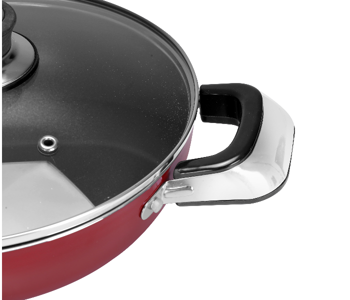 Royalford RF2948 26 cm Wok Pan with Lid - Zoom Image 5