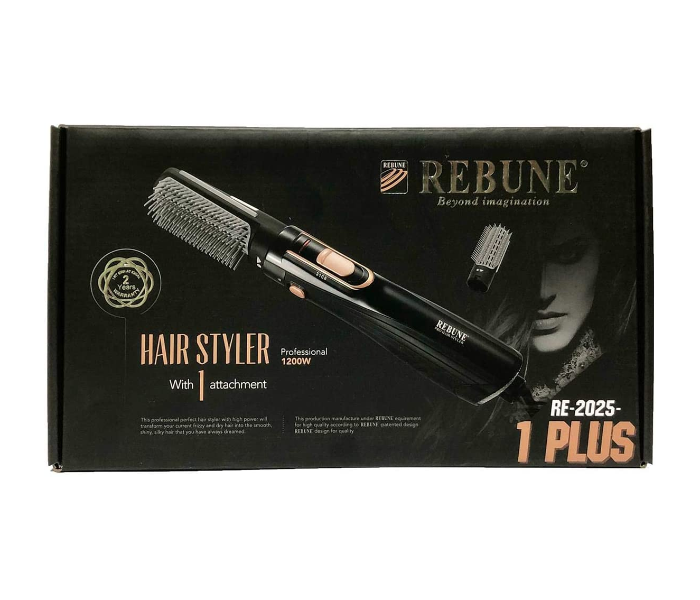 Rebune RE-20251PLUS Beyond Imagination Professional Hair Styler with 1 Attachment - Black - Zoom Image 2