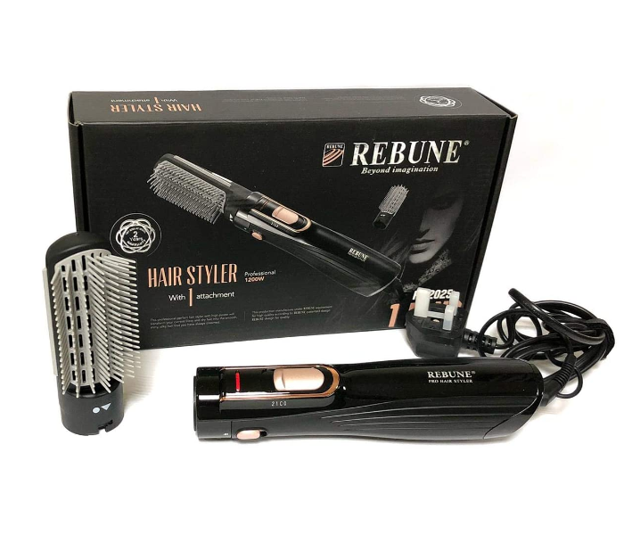 Rebune RE-20251PLUS Beyond Imagination Professional Hair Styler with 1 Attachment - Black - Zoom Image 1