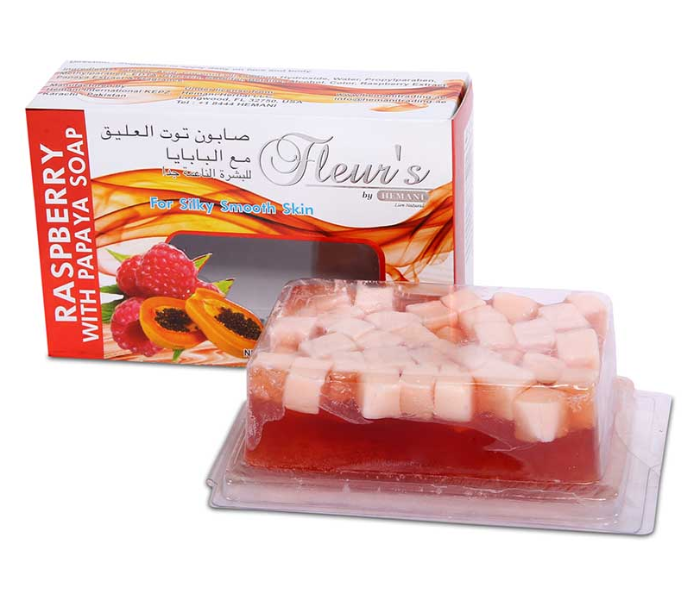 WB By Hemani Fleurs Raspberry and Papaya Soap - Zoom Image