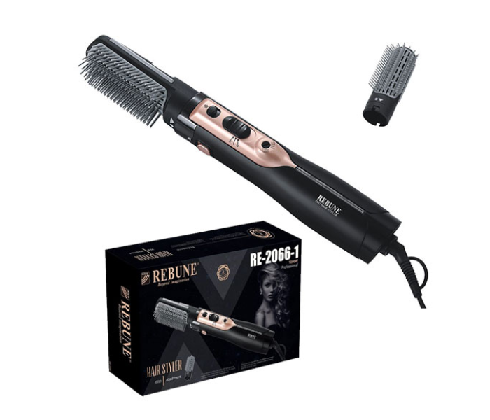 Rebune RE-20661 Beyond Imagination Hair Styler with 1 Attachment - Black - Zoom Image