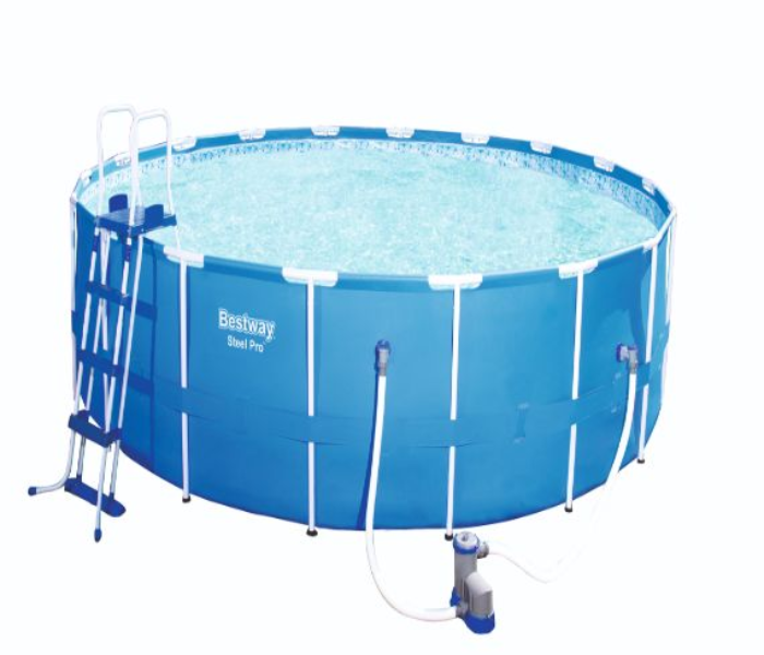 Bestway 549x122cm Steel Pro UV Careful Splash-In-Shade Play Pool - Blue - Zoom Image 1