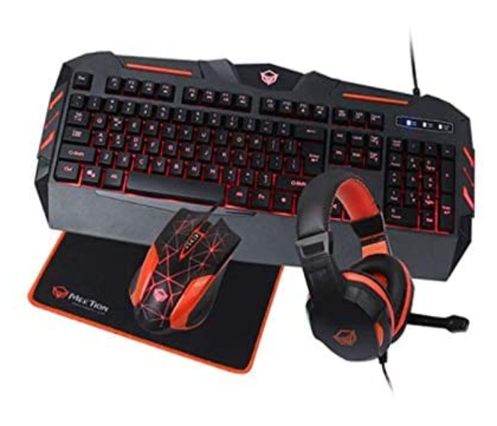 MeeTion Pubg C500 4 in 1 with Keyboard Mouse Headphone Mousepad Gaming Kit - Zoom Image 1