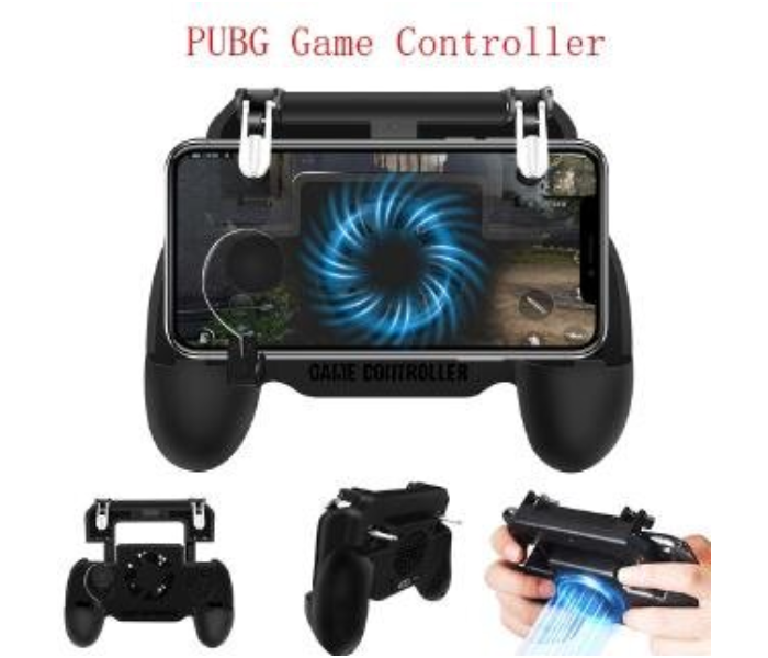 Generics SPPLUS PUBG Mobile Gaming Trigger with Cooling Fan - Black - Zoom Image 1