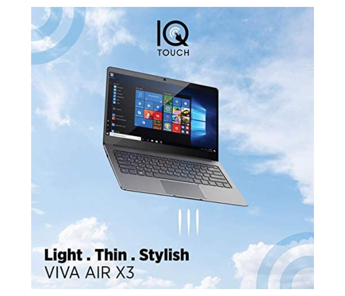 IQ Touch Viva Air X3 14.1 inch Intel Celeron N3350  4GB RAM 64GB Intel HD Graphics 500 Windows 10 Home - Grey - Zoom Image 4