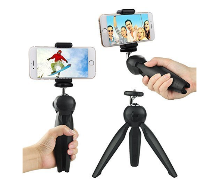 Generics XH228 Mini Flexible Tripod Stand for Camera and Smartphone - Black - Zoom Image 1