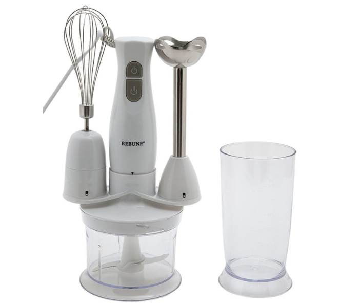 Rebune RE-2051 3 in 1 Food Processor - White - Zoom Image