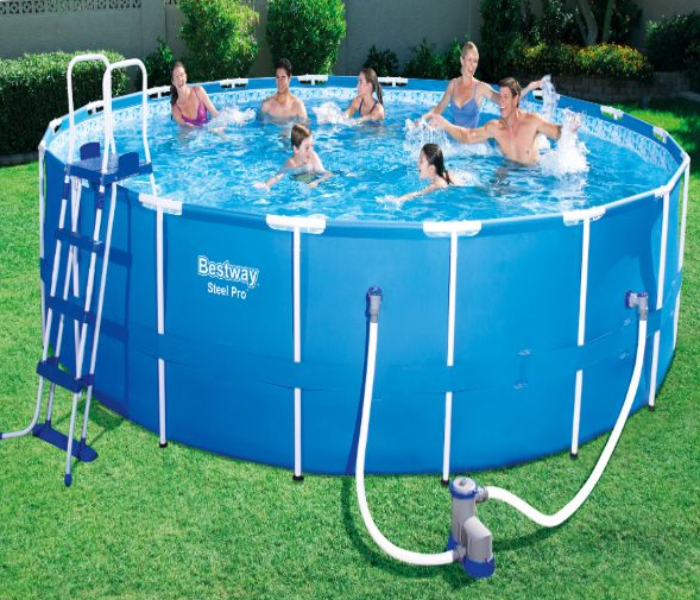 Bestway 549x122cm Steel Pro UV Careful Splash-In-Shade Play Pool - Blue - Zoom Image 2