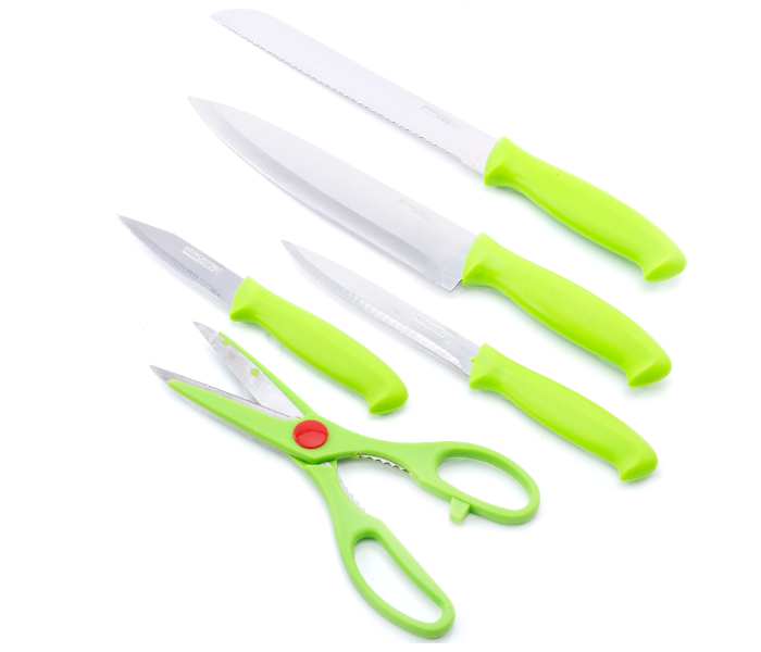 RoyalFord RF4191 5 Pieces Knife Set - Green - Zoom Image 1