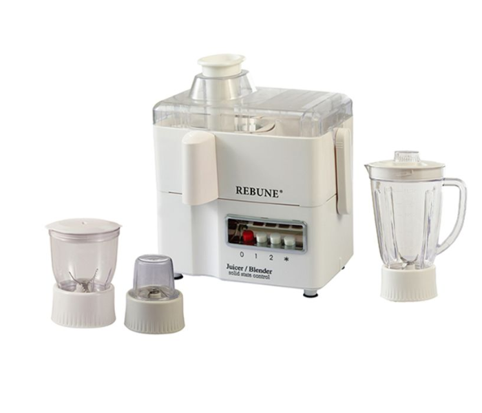 Rebune RE-2037 4 in1 Plastic Blender - White - Zoom Image