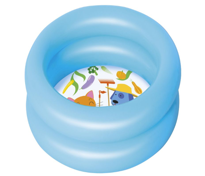 Bestway 51061 61x15cm Round 2 Ring Kiddie Pool  - Blue - Zoom Image 1