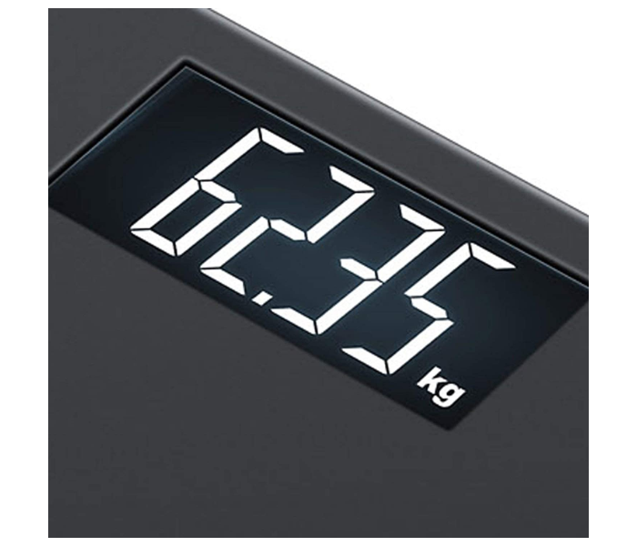 Beurer PS240 Soft Grip Acrylic Electronic Bathroom Scale - Black - Zoom Image 3