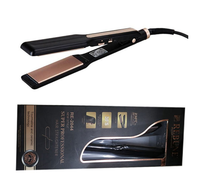 Rebune RE-2044 Super Professional Hair Straightener - Black - Zoom Image