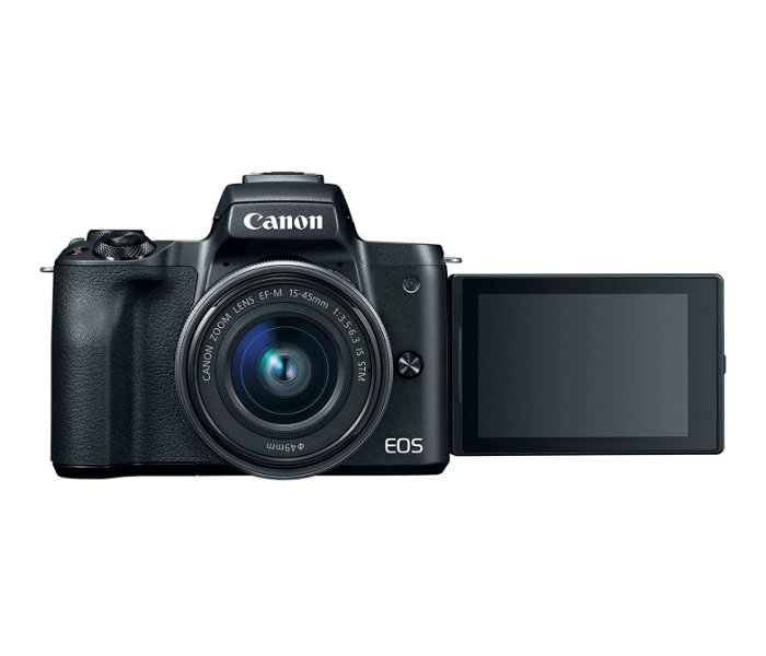 Canon EOS M50 Mirrorless Camera with EF-M 15-45mm Lens - Black - Zoom Image 7