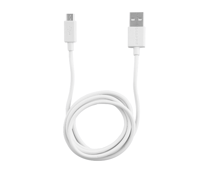 Geepas GC1962 Micro USB Cable - White - Zoom Image 1