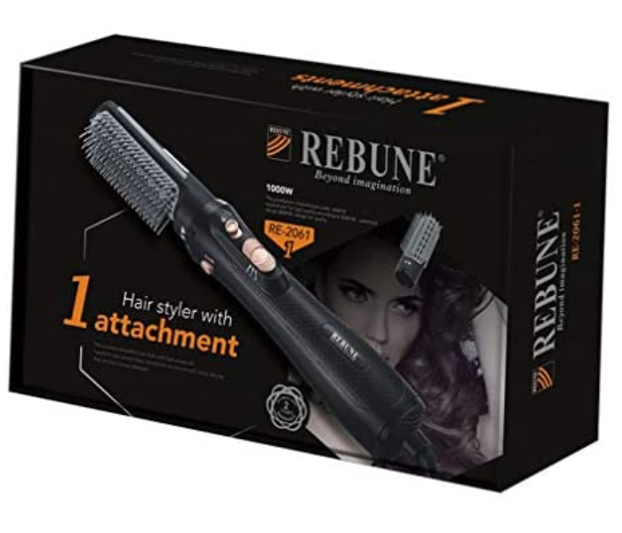 Rebune RE-20611 Beyond Imagination Hair Styler with 1 Attachment - Black - Zoom Image