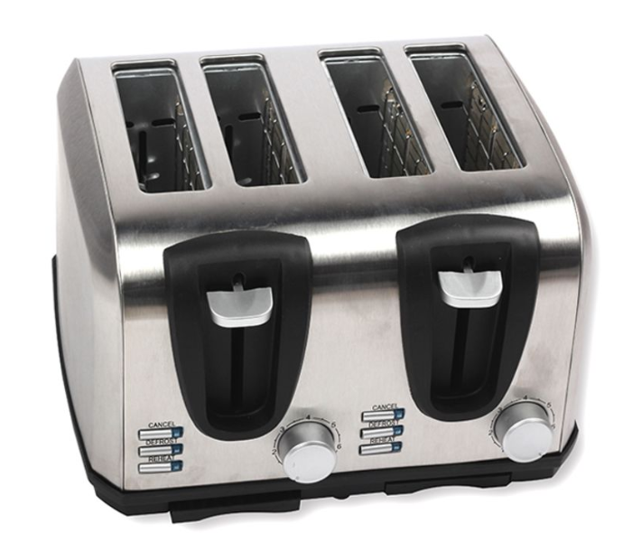 Rebune RE-5042 1400W 4 Slices Electric Toaster - Black and Silver - Zoom Image 2