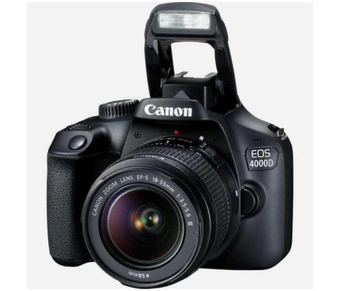 Canon EOS 4000D Body with EF-S 18-55mm III and  EF-S 75-300mm III - Black - Zoom Image 6