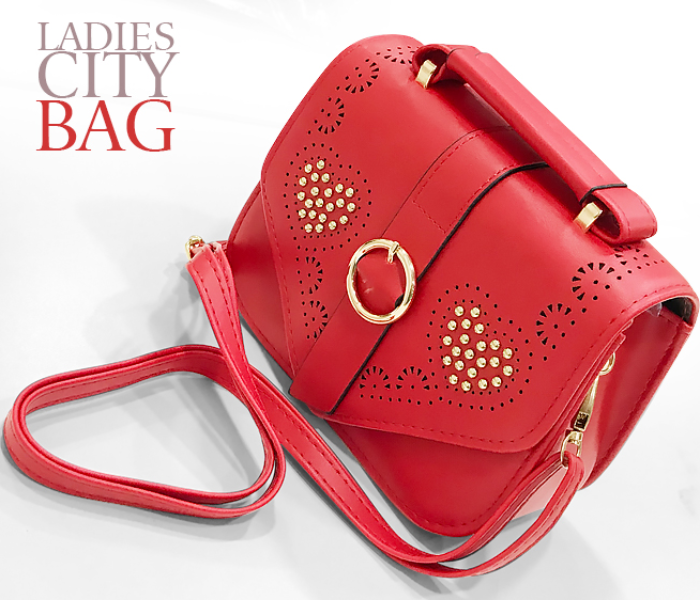 Victoria Mini City Design Beautiful Sling Bag for Women -Red - Zoom Image