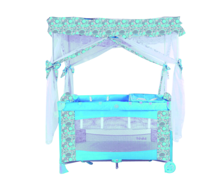 Babylove 27-910A Playpen With Mosquito Net - Blue - Zoom Image