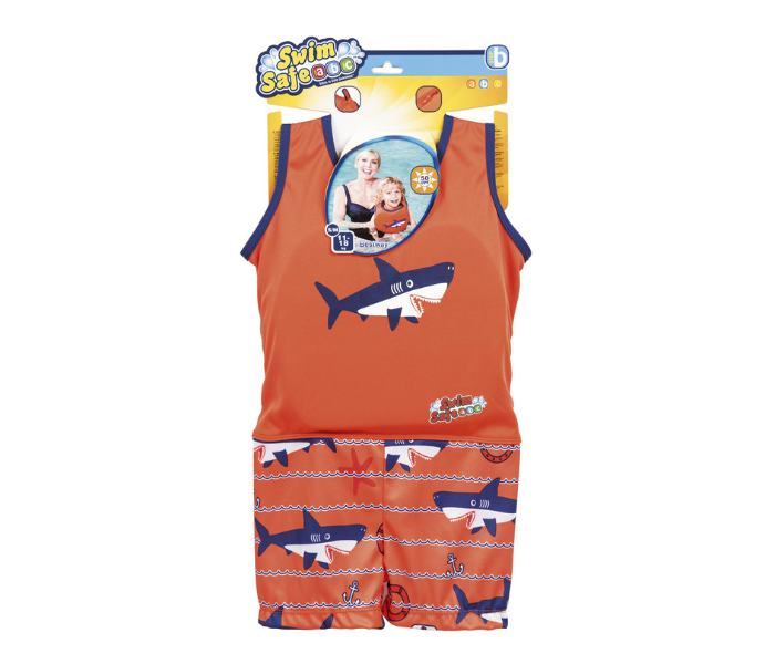 Bestway Swim Safe Float Suit For Boys Girls  Small And Medium - Orange - Zoom Image 3