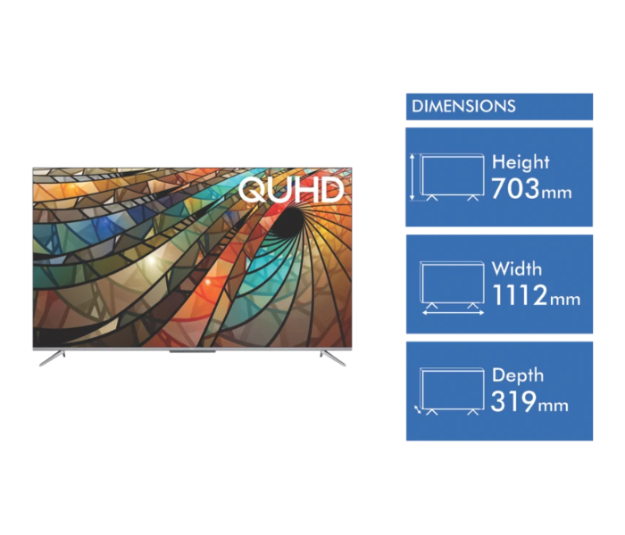 TCL 50P715 50 inches 4K QUHD Android LED TV - Black - Zoom Image 2