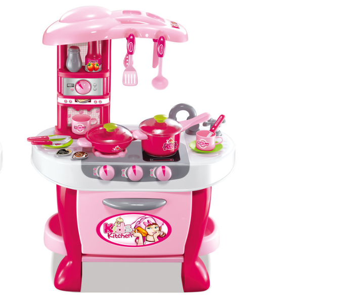 Basmah Inductive Kitchen Play Set - Pink - Zoom Image 1