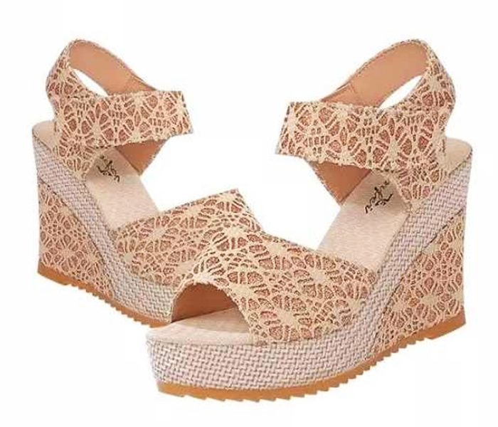 Ellen Womens EU-35 Fashion Lace Hollow Gladiator Shoes - Beige - Zoom Image 2