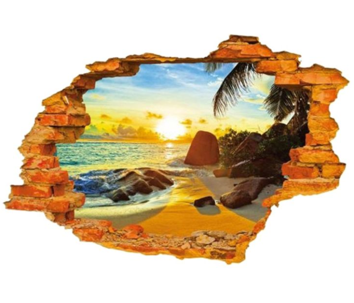 3D Smashed Broken 60 x 90cm Wall Sticker - Zoom Image