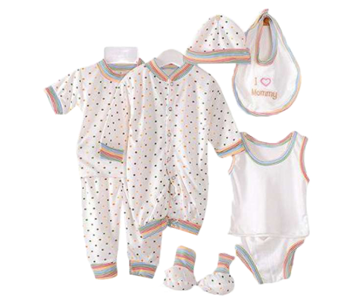 Little Wings Newborn Kids Baby Clothing Outfits Tops and Pants - White - Zoom Image 1