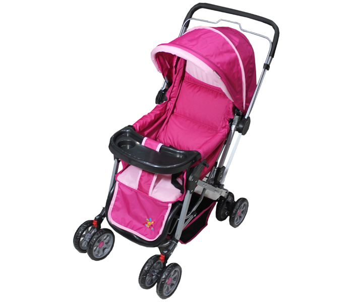 Baby Love 27-8250T Baby Stroller - Pink - Zoom Image