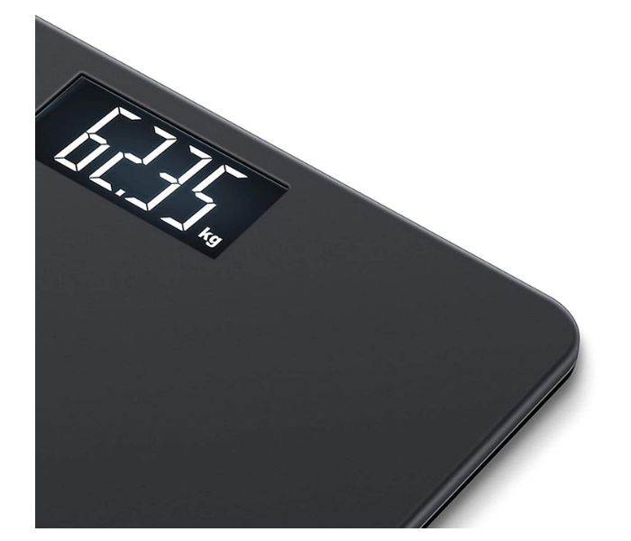 Beurer PS240 Soft Grip Acrylic Electronic Bathroom Scale - Black - Zoom Image 2