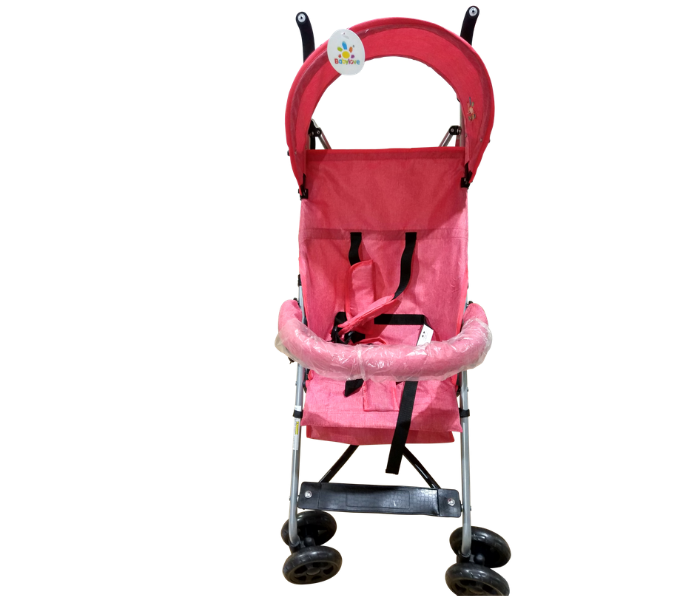 Baby Love 27-003KF Baby Stroller With Single Layer Canopy - Pink - Zoom Image 2