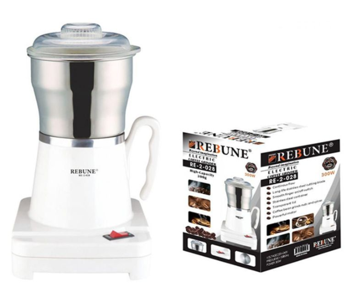 Rebune RE-2028 Electric Coffee Grinder - White - Zoom Image