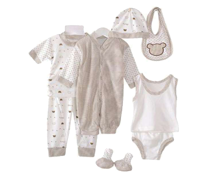 Little Wings Newborn Kids Baby Clothing Outfits Tops and Pants - Brown - Zoom Image 1