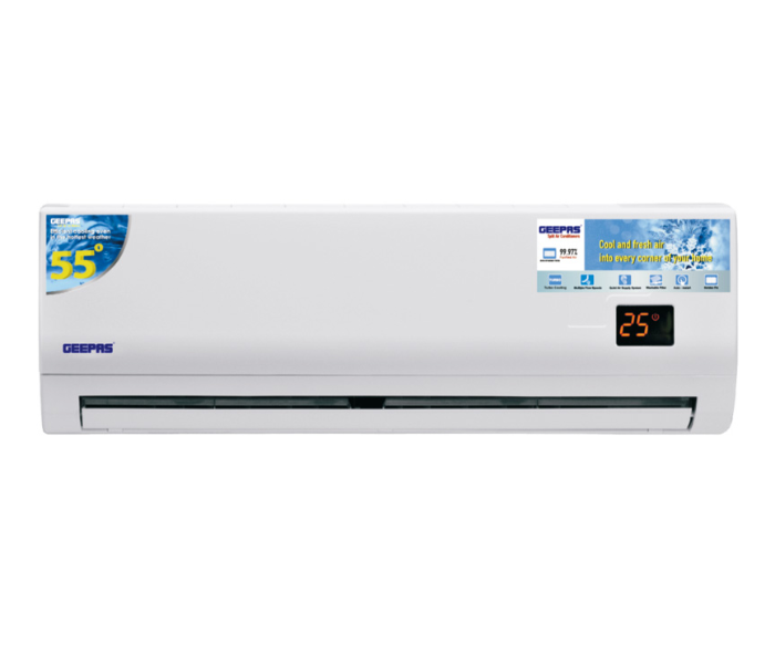 Geepas GACS18025CU 1.5 Ton Split Air Conditioner with T3 Compressor - White - Zoom Image 1