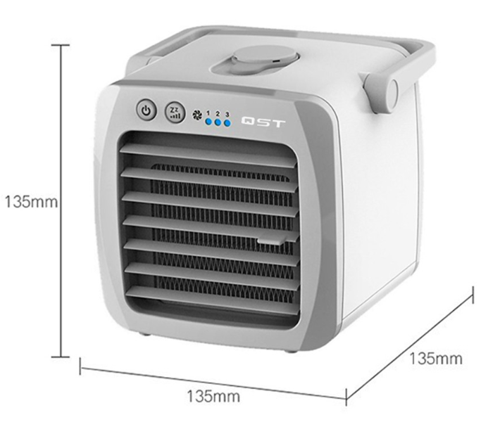 Mini Cooler Air Purifier Portable 3 in 1 Humidifier Fragrance Diffuser for Home and Personal Space - White - Zoom Image 2