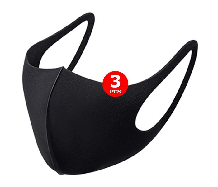 Tasaheel 3D Face Mask Without Filter 3 Pc - Black - Zoom Image 2