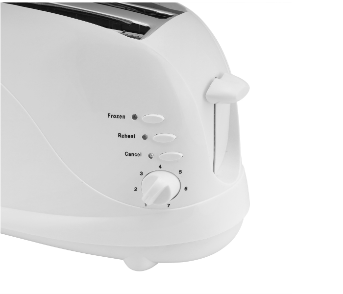 Geepas GBT9895 4 Slice Bread Toaster with Browning Control - White - Zoom Image 3