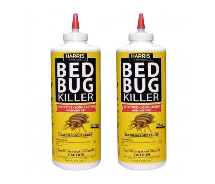 Harris 8oz 2 Pieces Bed Bug Killer Diatomaceous Earth Powder Fast Kill With Extended Residual Protection - Zoom Image