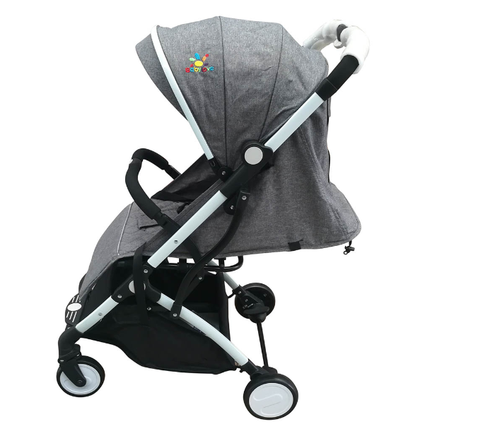 Baby Love 27-005KF Aluminum Silver Tube Stroller With Bag - Dark Grey - Zoom Image 2