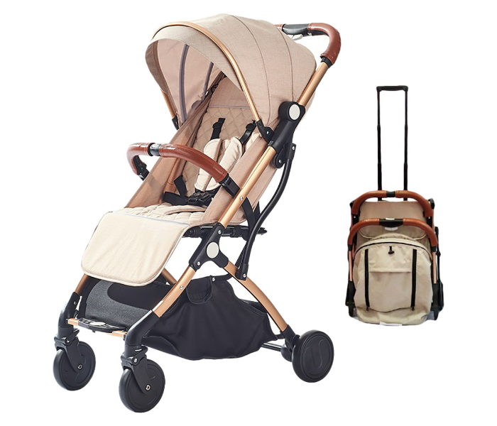 Baby Love 27-005KF Aluminum Silver Tube Stroller With Bag - Brown - Zoom Image 4