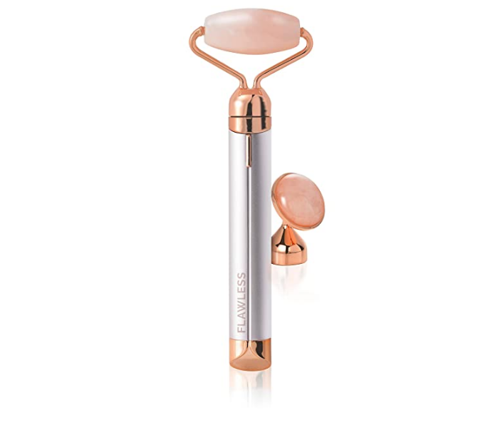 FRM0120 Finishing Flawless Contour Vibration Face Roller and Massager - Rose Quartz - Zoom Image 3